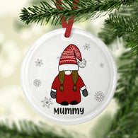 Mummy Gonk Glass Bauble